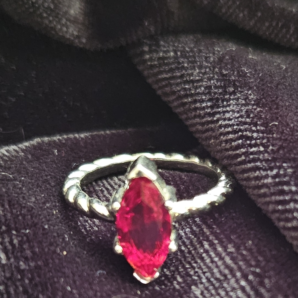 Ruby Colored Ring - image 2
